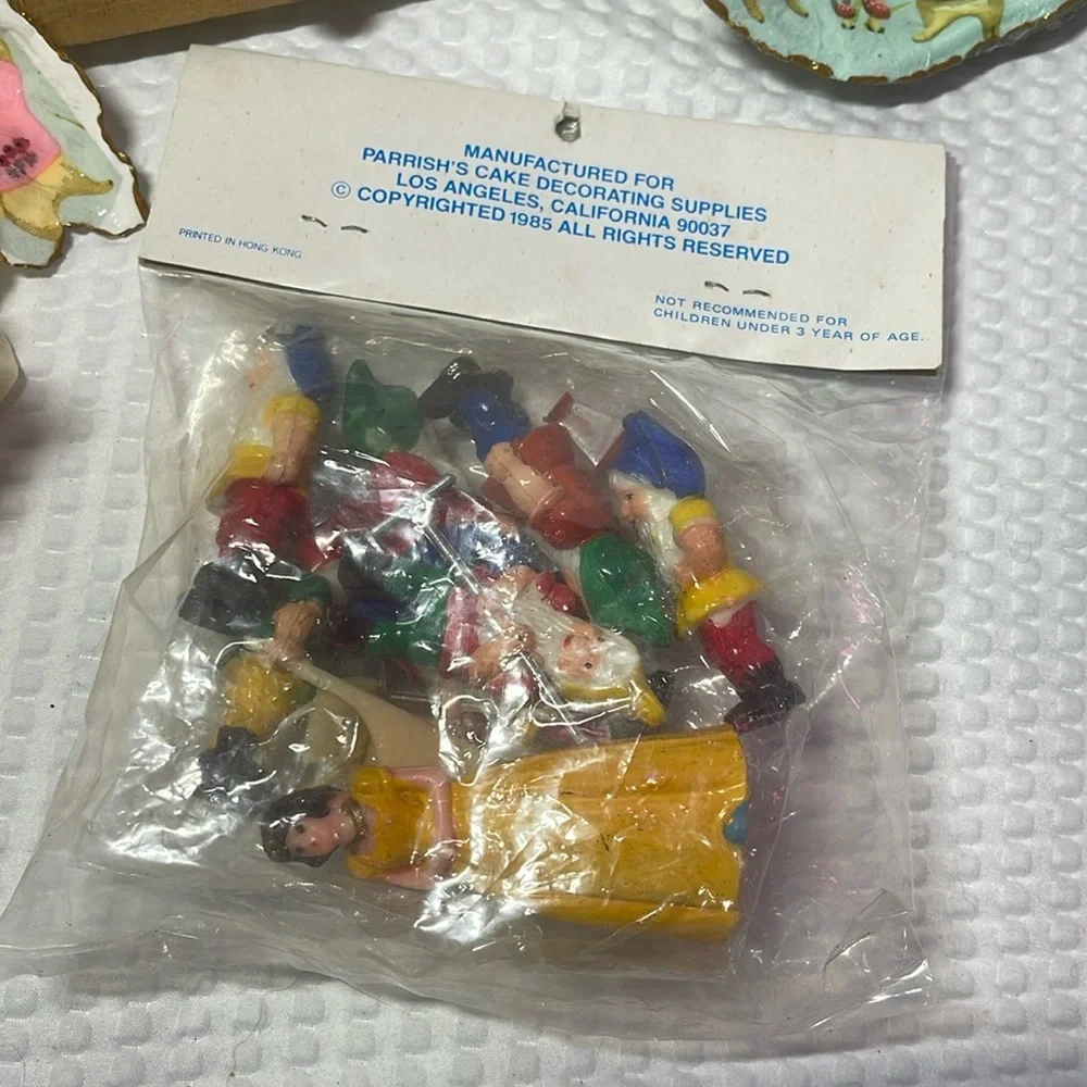 🍎 PARRISH 1985 Magic Line Cake Decorating SET SNOW WHITE Cake Topper fairy…